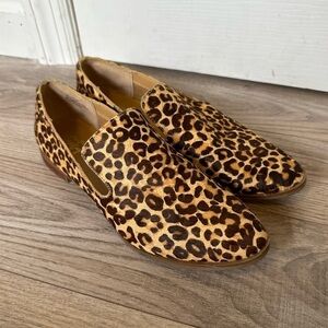 Crown Vintage Carla2 Leopard Print Calf Hair Loafer